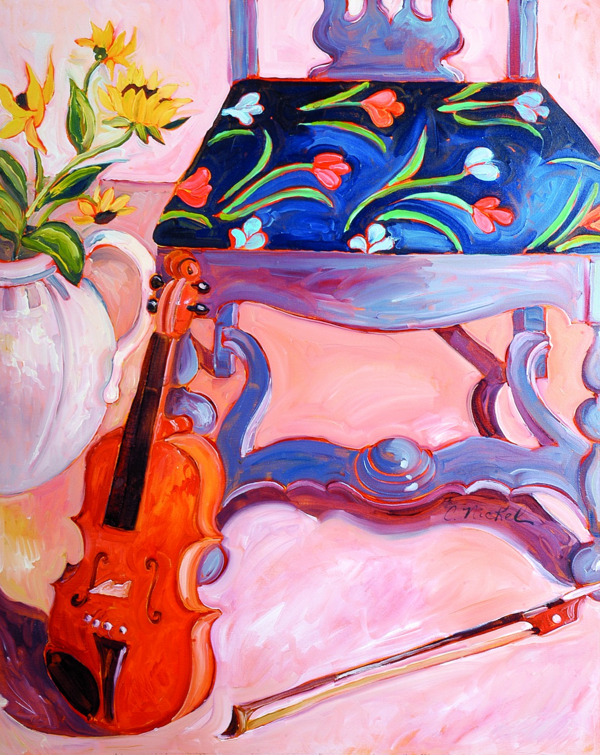 Blue Chair with Violin Blue Chair with Violin